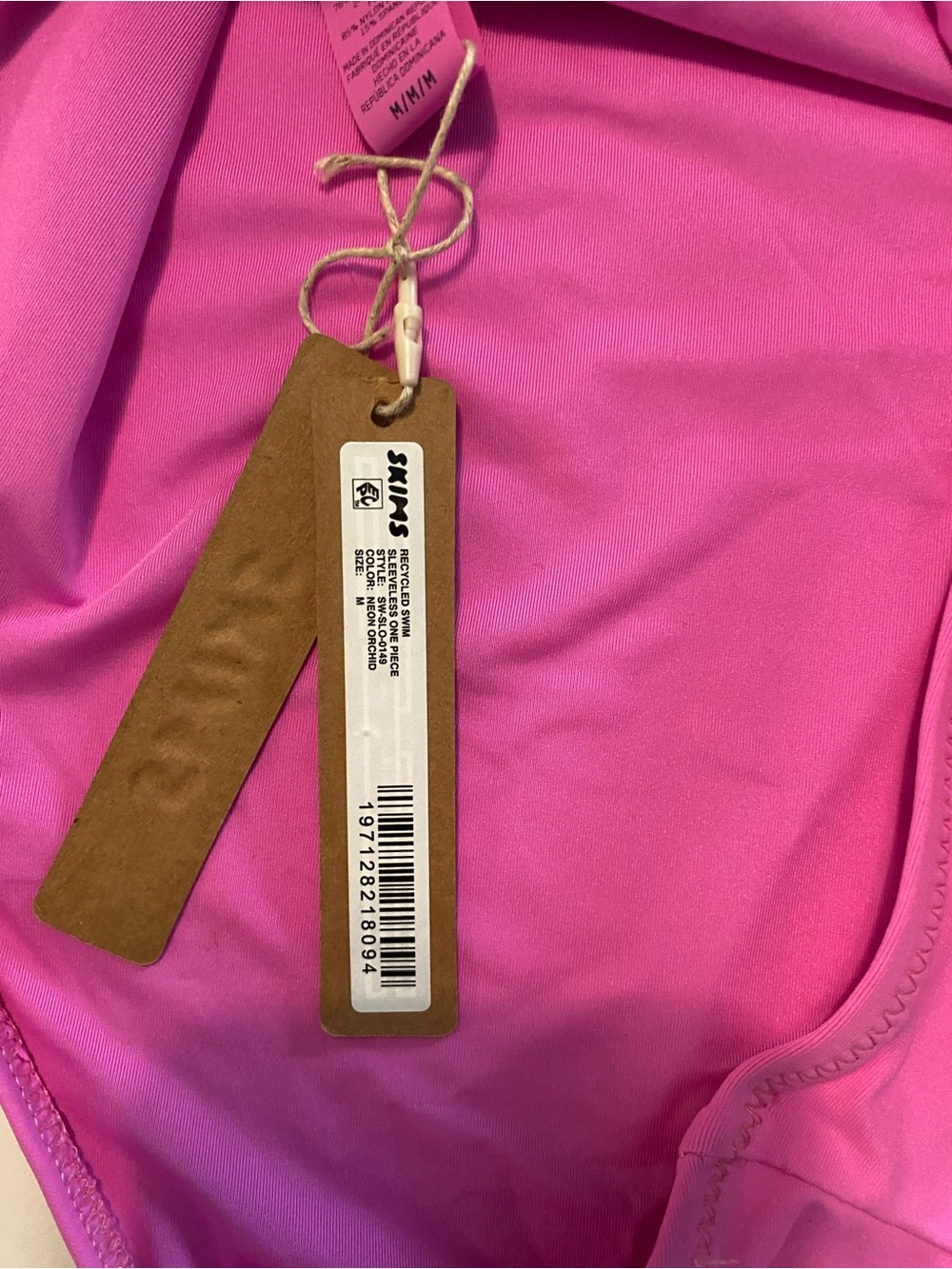 Skims One-Piece Zip Up Swimsuit-Neon Orchid - Picture 3 of 4